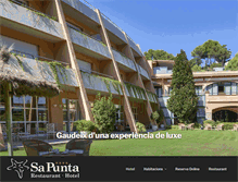 Tablet Screenshot of hotelsapunta.com